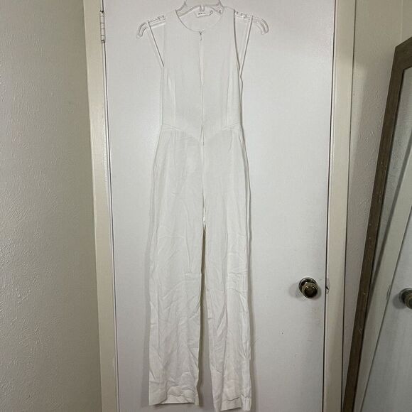 A.L.C. Chandler White zip cutout detail sleeveless Jumpsuit size US 0 - Picture 3 of 8